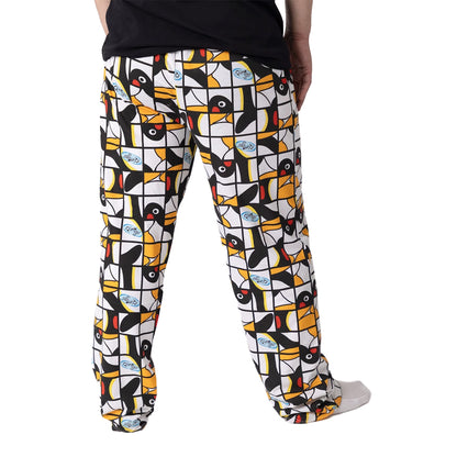 Multicoloured - Back - Pingu Mens Character Lounge Pants