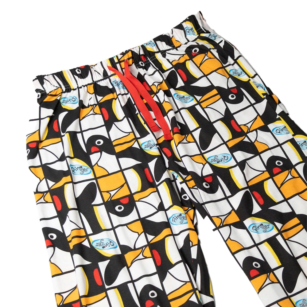 Multicoloured - Pack Shot - Pingu Mens Character Lounge Pants