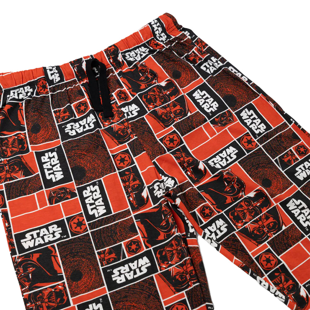 Red - Side - Star Wars Mens Darth Vader Lounge Pants