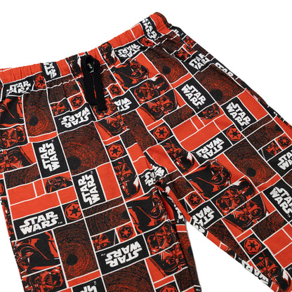 Red - Side - Star Wars Mens Darth Vader Lounge Pants