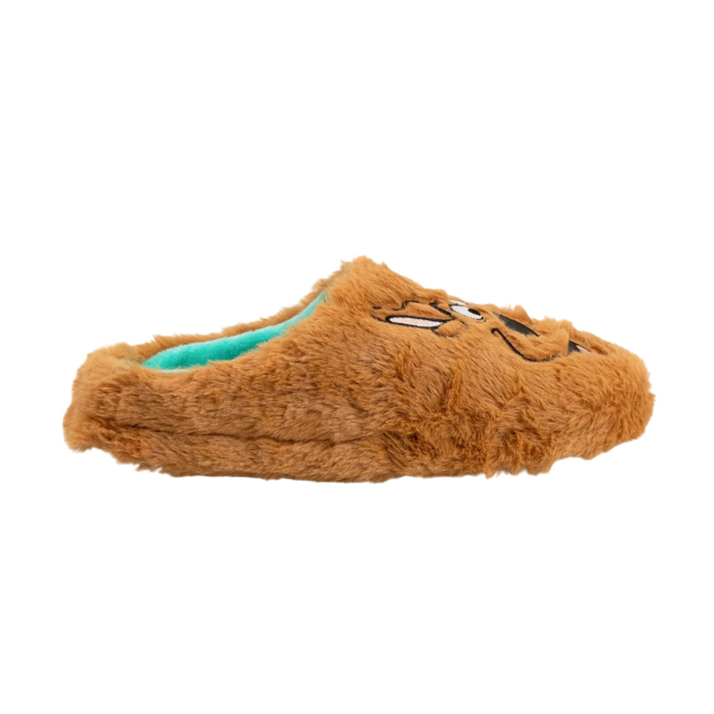 Brown - Back - Scooby Doo Unisex Adult Character Face Mule Slippers