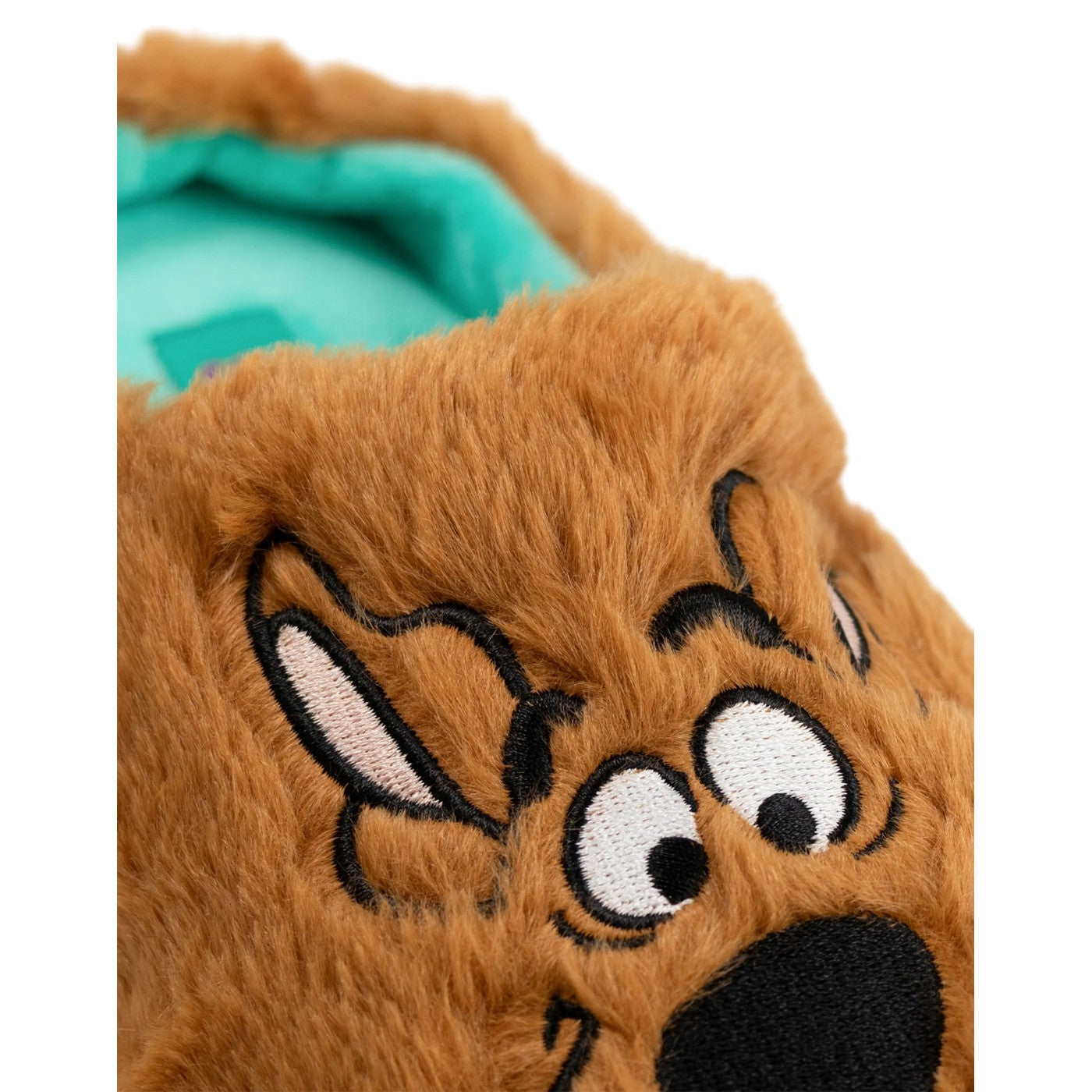 Brown - Pack Shot - Scooby Doo Unisex Adult Character Face Mule Slippers