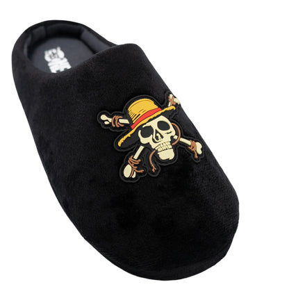 Black - Lifestyle - One Piece Boys Logo Slippers