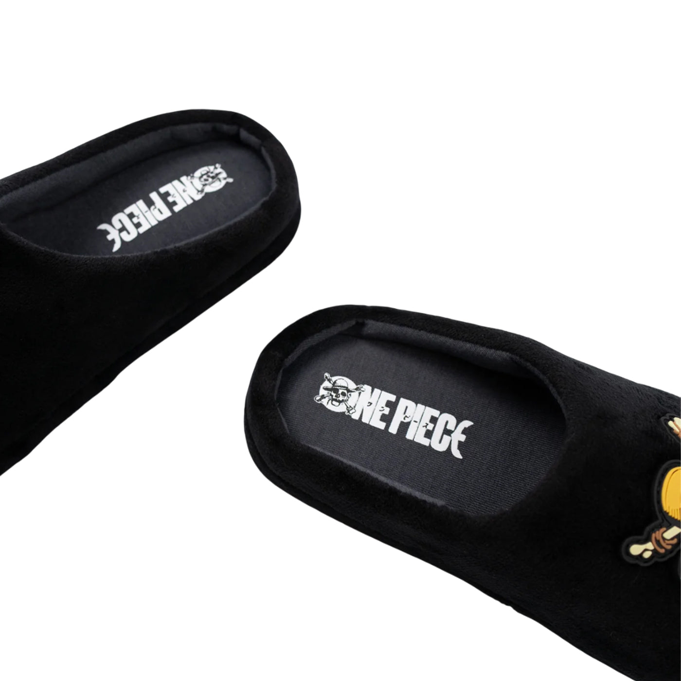 Black - Pack Shot - One Piece Boys Logo Slippers