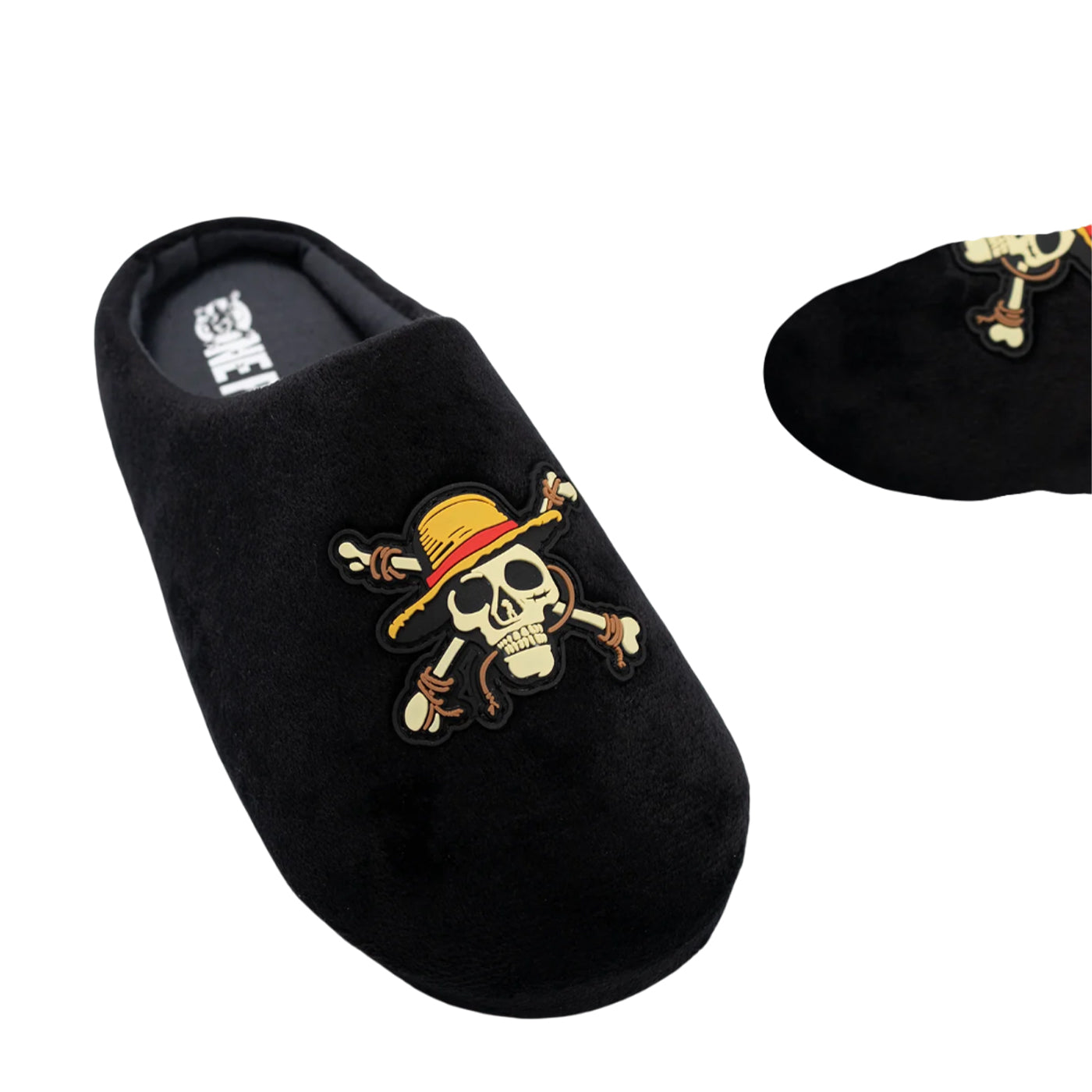 Black - Close up - One Piece Boys Logo Slippers