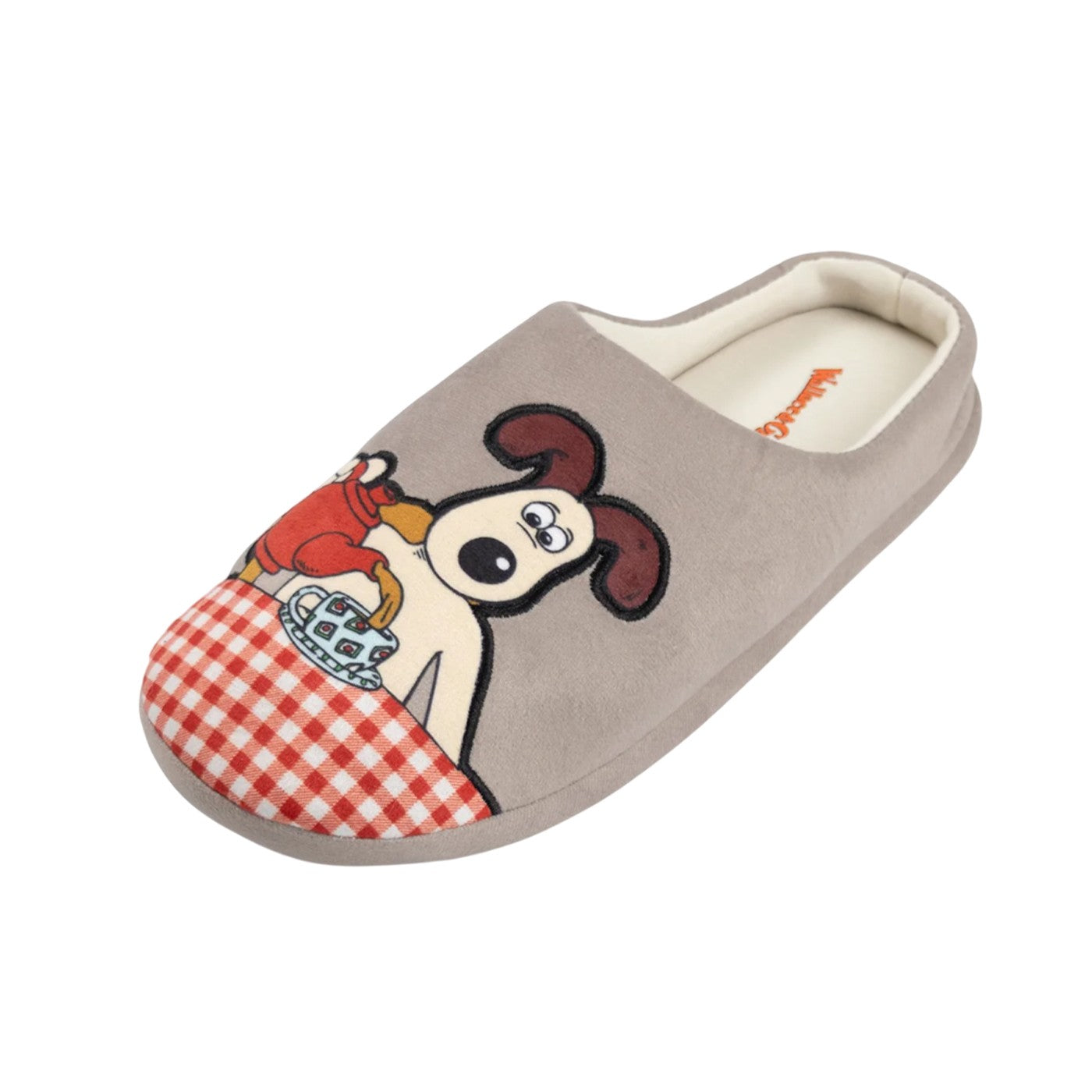 Brown - Side - Wallace and Gromit Unisex Adult Mule Slippers