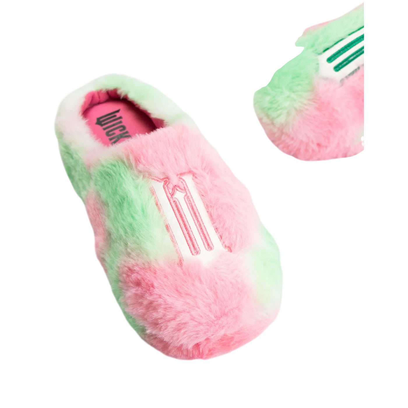 Multicoloured - Pack Shot - Wicked Girls Logo Mule Slippers