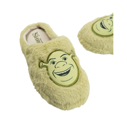 Green - Close up - Shrek Unisex Adult Mule Slippers