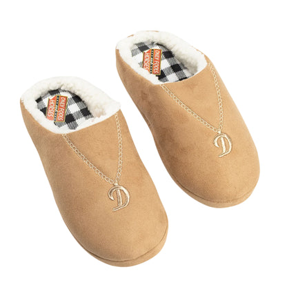 Brown - Side - Only Fools And Horses Mens Del Boy Mule Slippers