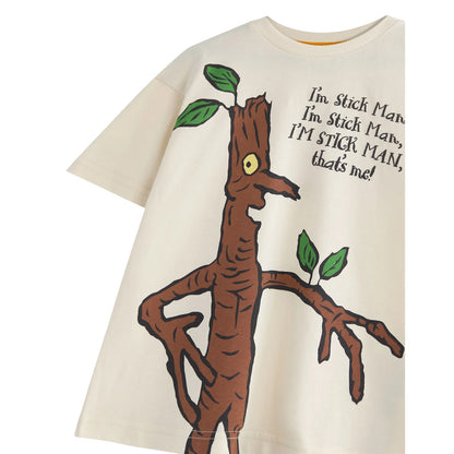 Beige - Lifestyle - The Gruffalo Childrens-Kids I´m A Stickman Short-Sleeved T-Shirt