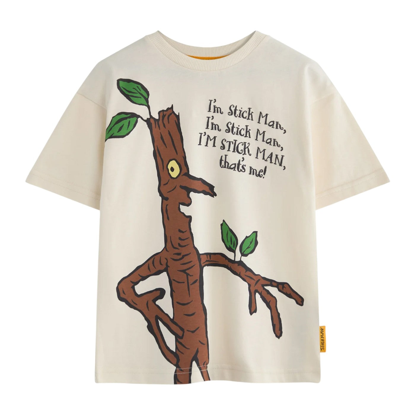Beige - Front - The Gruffalo Childrens-Kids I´m A Stickman Short-Sleeved T-Shirt