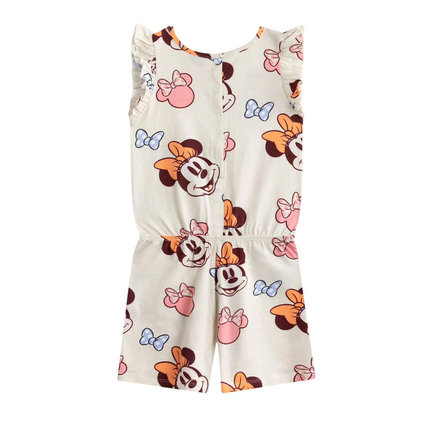 Multicoloured Print - Back - Disney Girls Minnie Mouse All-Over Print Playsuit