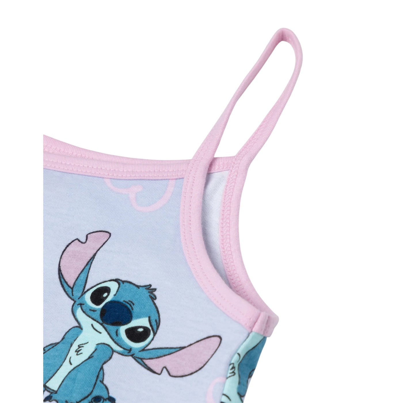 Blue - Side - Lilo & Stitch Girls Stitch All-Over Print Sleeveless Playsuit