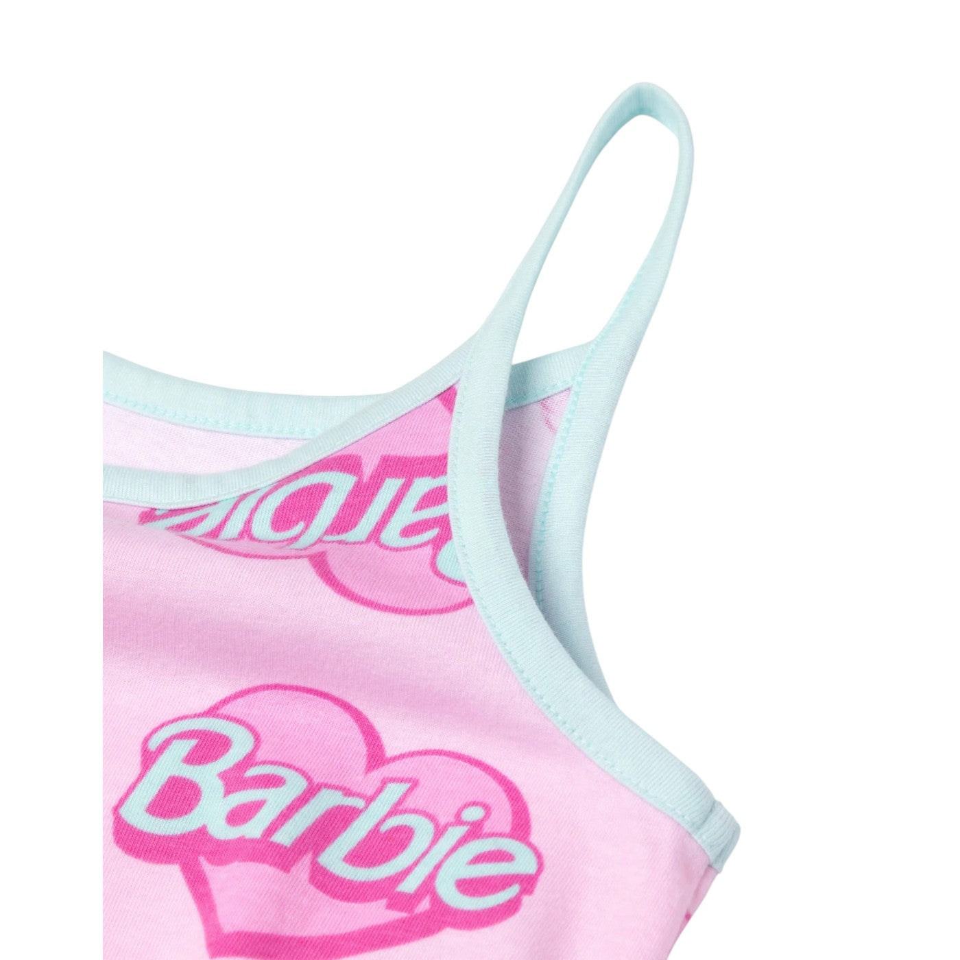 Pink - Side - Barbie Girls Logo Sleeveless Playsuit