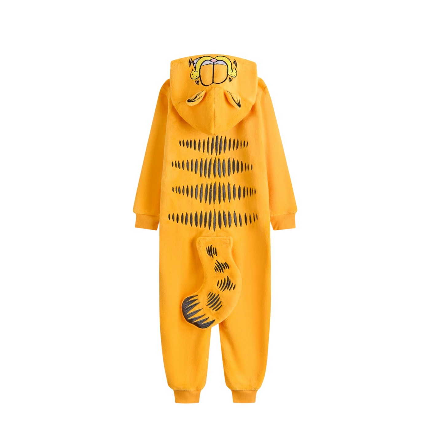 Orange - Back - Garfield Unisex Adult Long-Sleeved All-In-One Nightwear