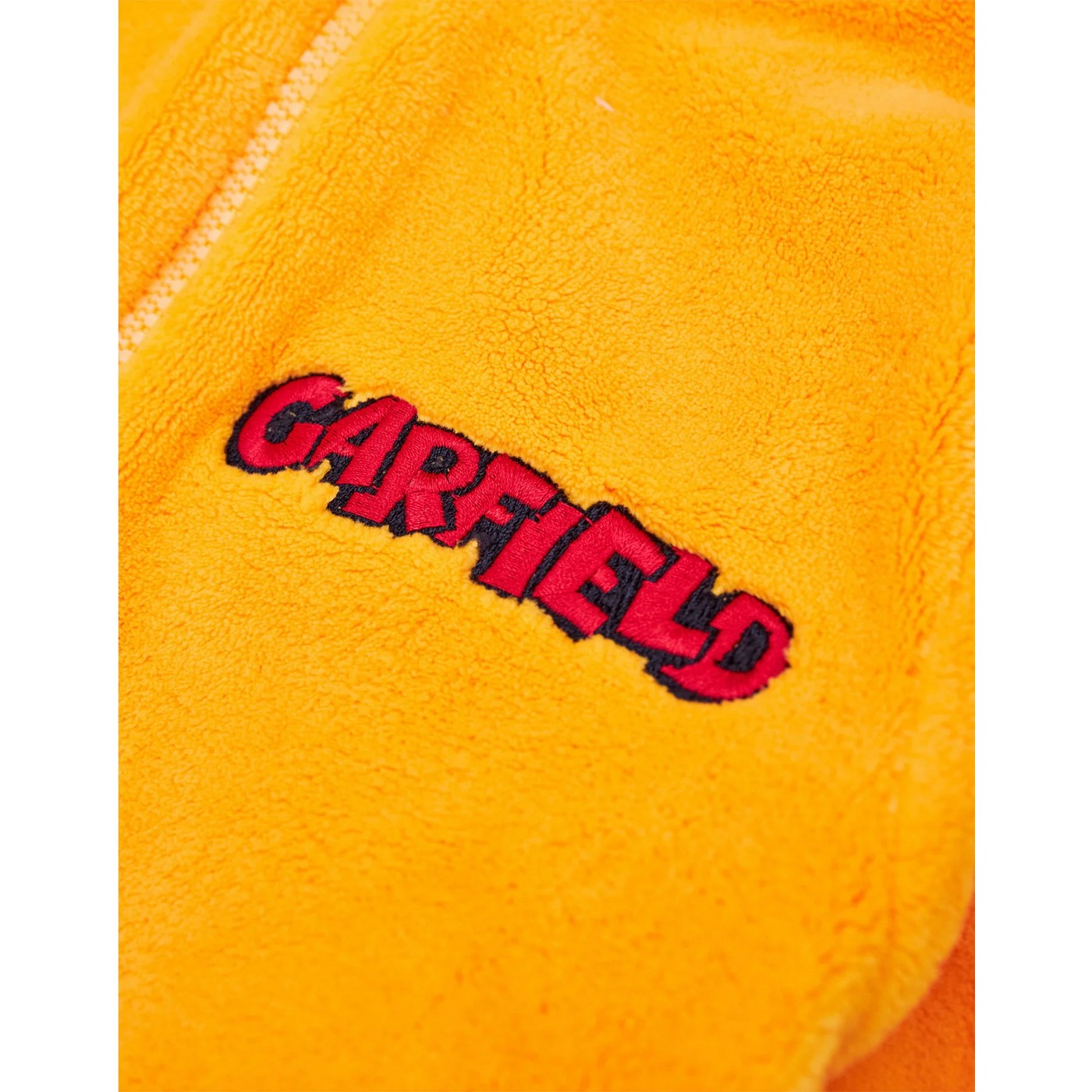Orange - Close up - Garfield Unisex Adult Long-Sleeved All-In-One Nightwear