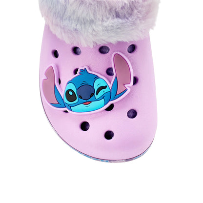 Purple - Side - Lilo & Stitch Girls Clogs