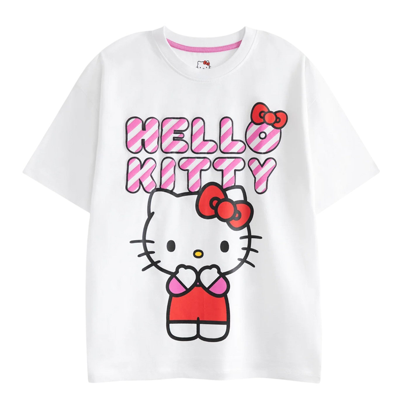 Pink-White - Lifestyle - Hello Kitty Girls Hearts & Bows Short Pyjama Set