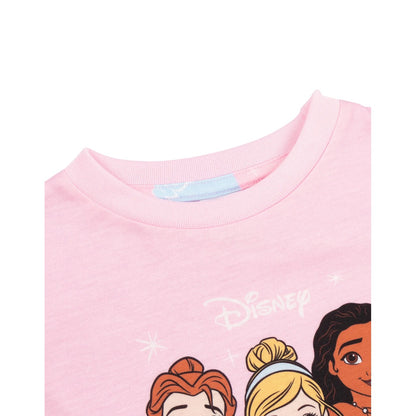 Pink-Blue - Pack Shot - Disney Princess Girls Characters Long Pyjama Set