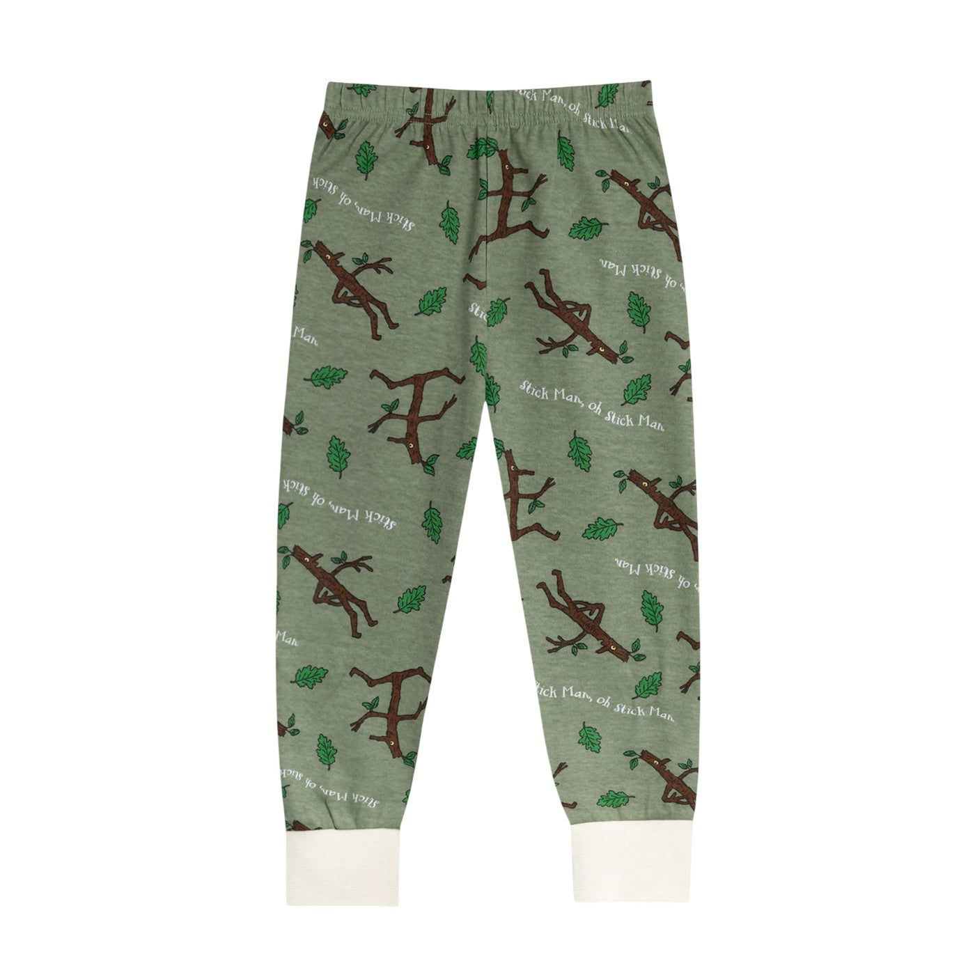 Beige-Grey - Lifestyle - The Gruffalo Childrens-Kids Stickman Long Pyjama Set