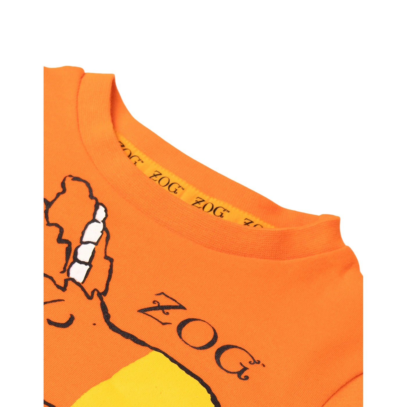 Orange-Blue - Close up - The Gruffalo Childrens-Kids Zog Long Pyjama Set