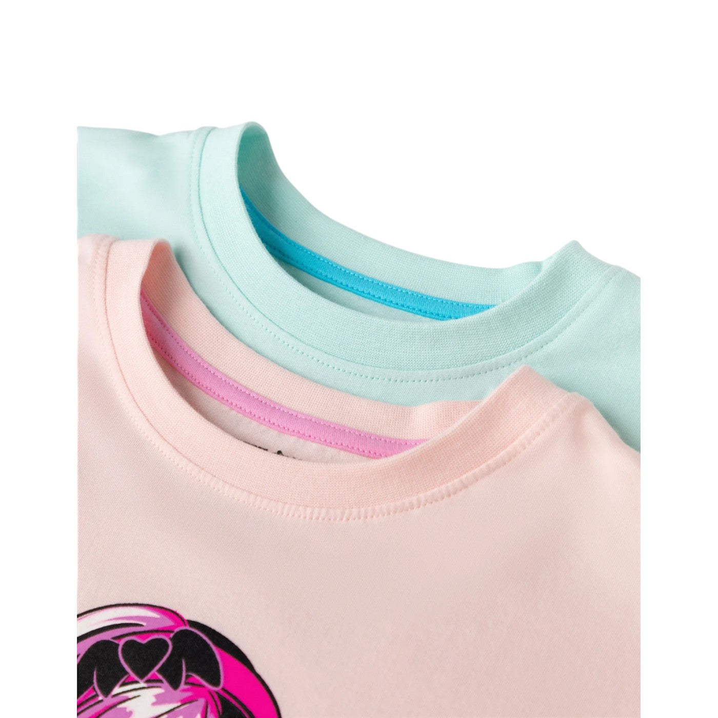 Multicoloured Print - Close up - Monster High Girls Draculaura & Frankie Stein Short Pyjama Set (Pack of 2)
