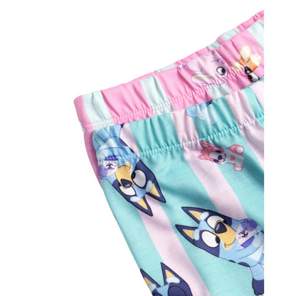 Pink-Blue - Lifestyle - Bluey Girls Bluey & Bingo Long Pyjama Set (Pack of 2)