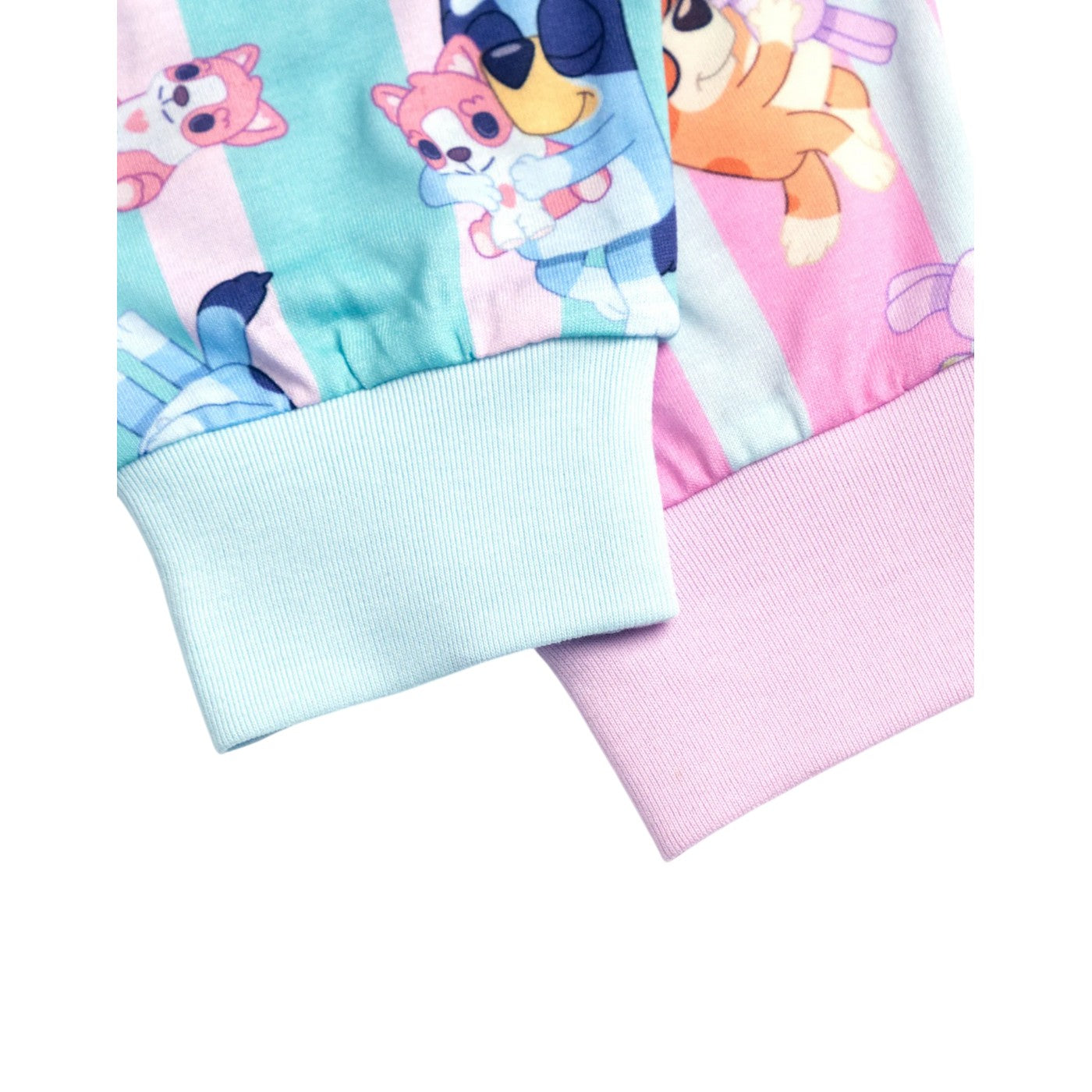 Pink-Blue - Pack Shot - Bluey Girls Bluey & Bingo Long Pyjama Set (Pack of 2)