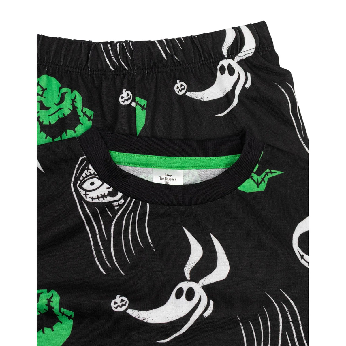 Black - Lifestyle - The Nightmare Before Christmas Childrens-Kids Jack and Sally Long Pyjama Set (Pack of 2)