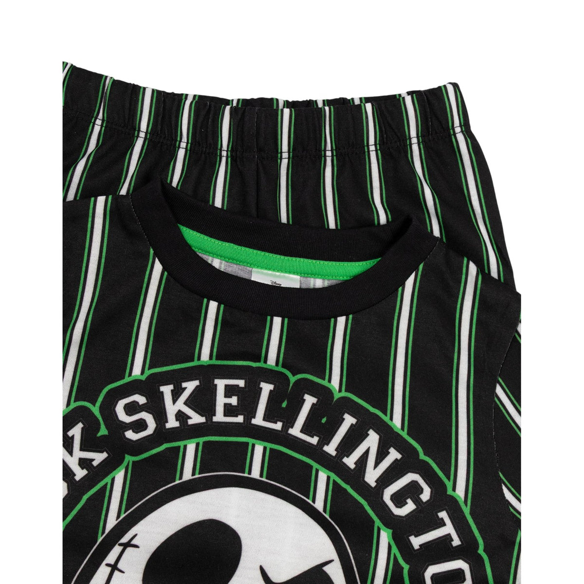 Black - Pack Shot - The Nightmare Before Christmas Childrens-Kids Jack and Sally Long Pyjama Set (Pack of 2)