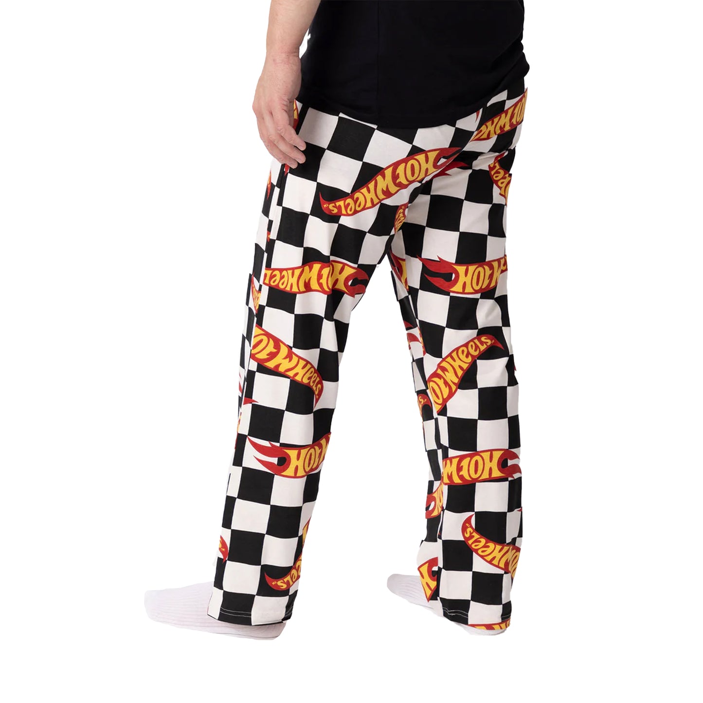 Multicoloured - Back - Hot Wheels Mens Checkerboard Logo Lounge Pants