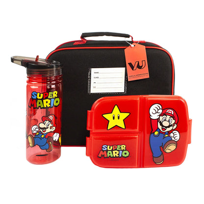 Multicoloured - Front - Super Mario Yoshi Lunch Bag Set (Pack of 3)