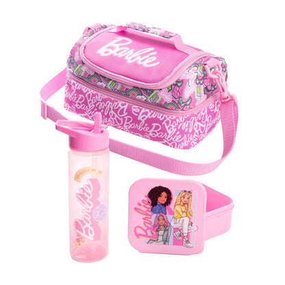 Pink - Front - Barbie Girls Stronger Together Lunch Bag Set (Pack of 3)