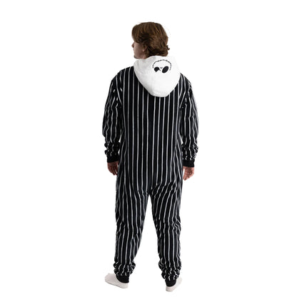 Black - Back - The Nightmare Before Christmas Unisex Adult Jack Skellington Jumpsuit