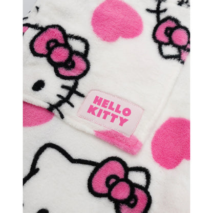 White-Pink-Black - Lifestyle - Hello Kitty Womens-Ladies Hearts Robe