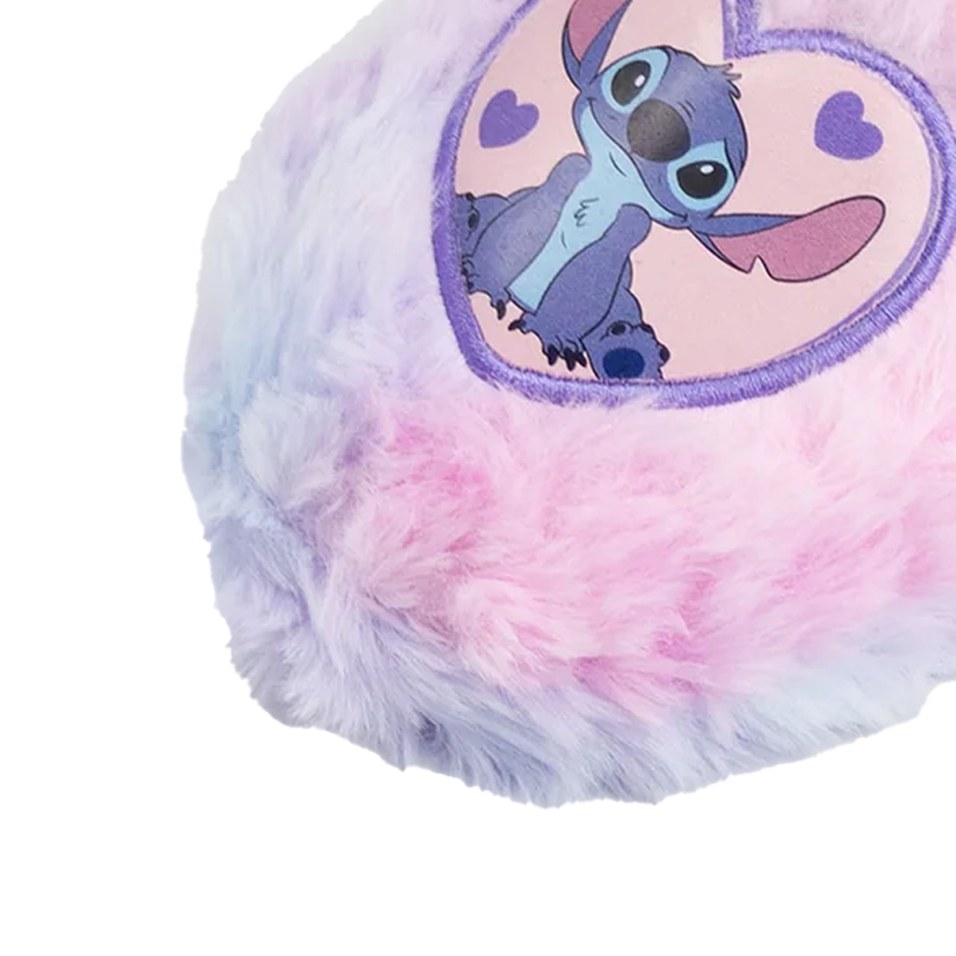 Multicoloured - Side - Lilo & Stitch Girls Stitch Heart Mule Slippers