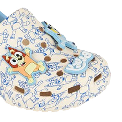 Grey - Side - Bluey Boys Badge Clogs