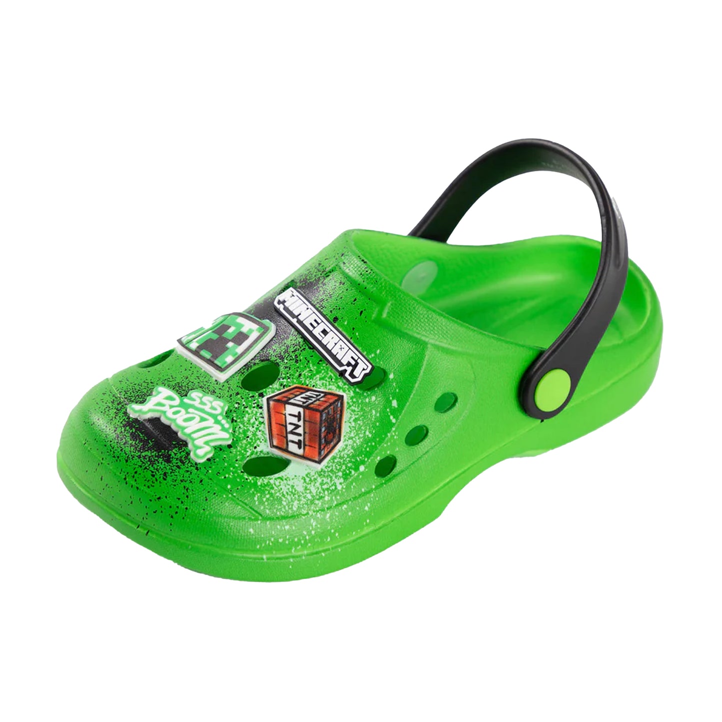 Green - Front - Minecraft Boys Boom Creeper TNT Clogs