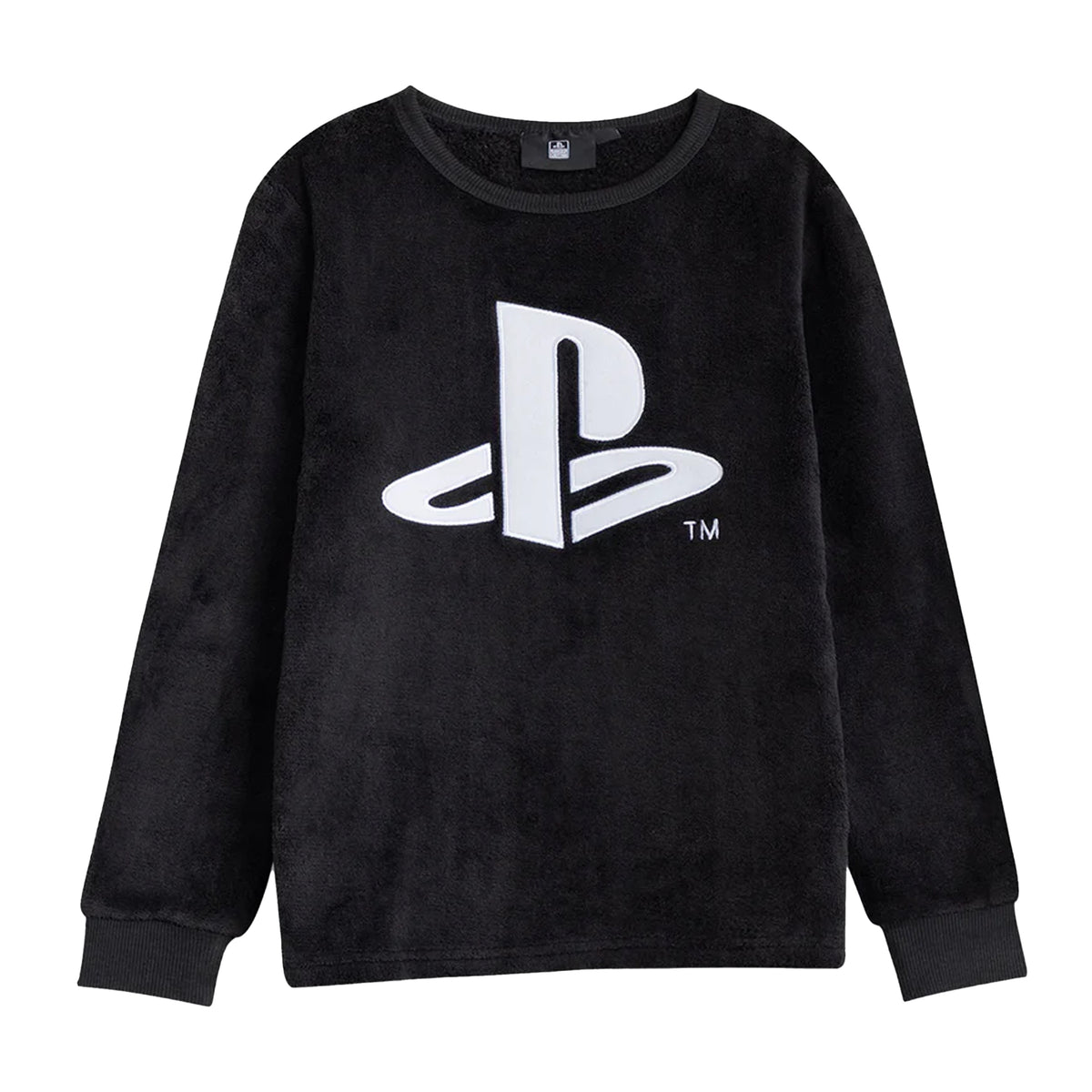 Black - Back - Playstation Boys Logo Long-Sleeved Long Pyjama Set
