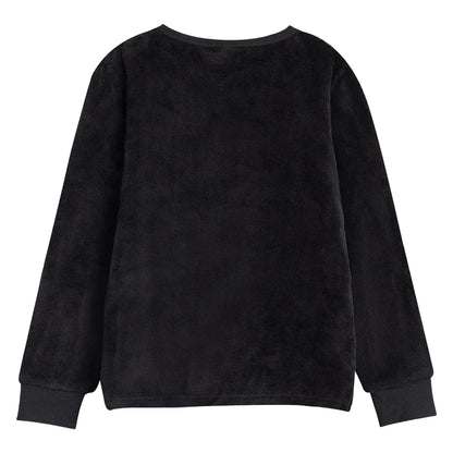Black - Side - Playstation Boys Logo Long-Sleeved Long Pyjama Set