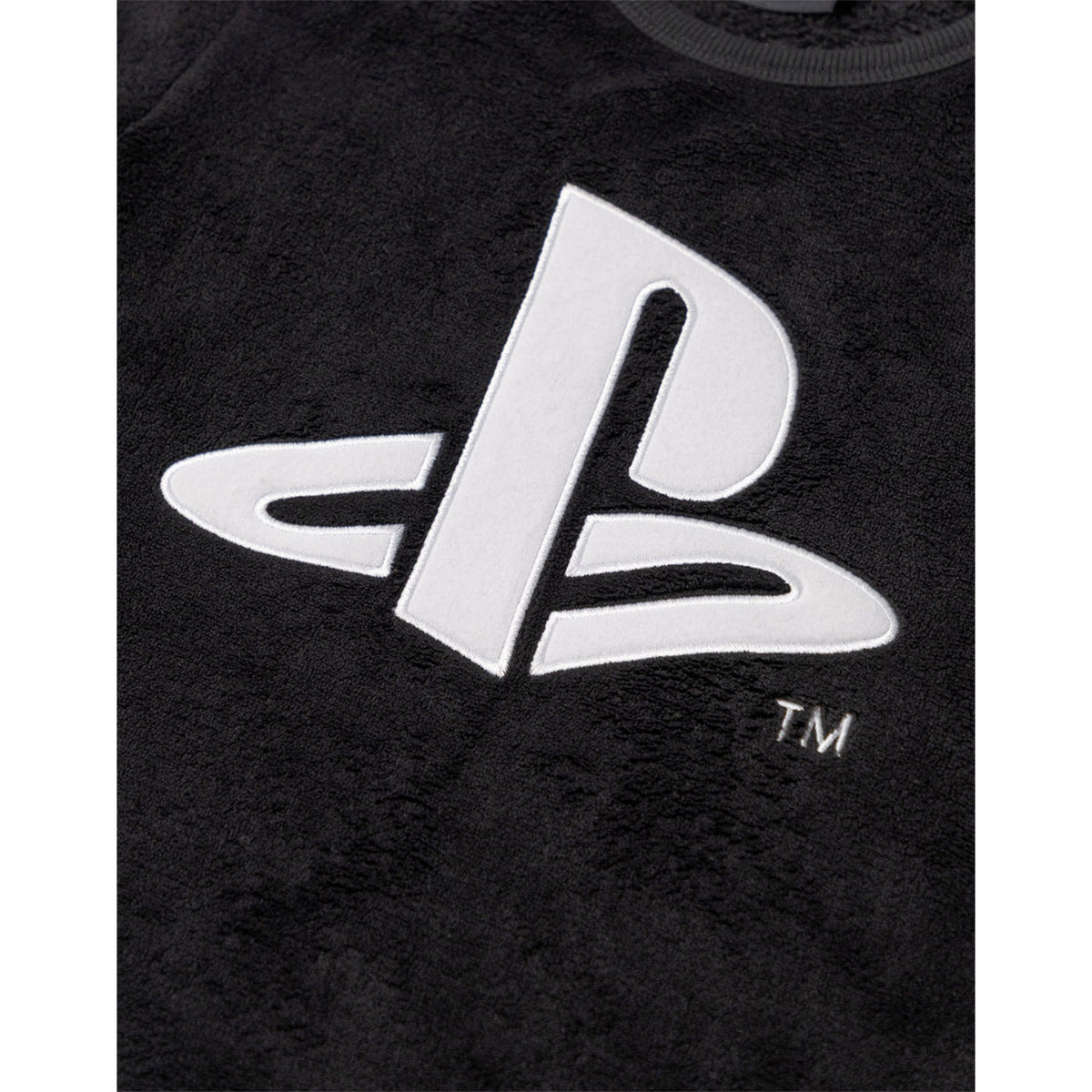 Black - Pack Shot - Playstation Boys Logo Long-Sleeved Long Pyjama Set