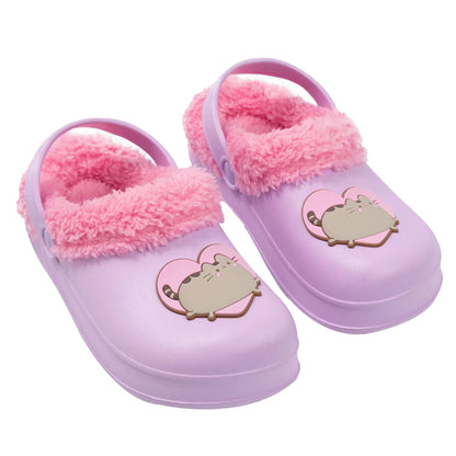 Purple - Side - Pusheen Girls Heart Clogs