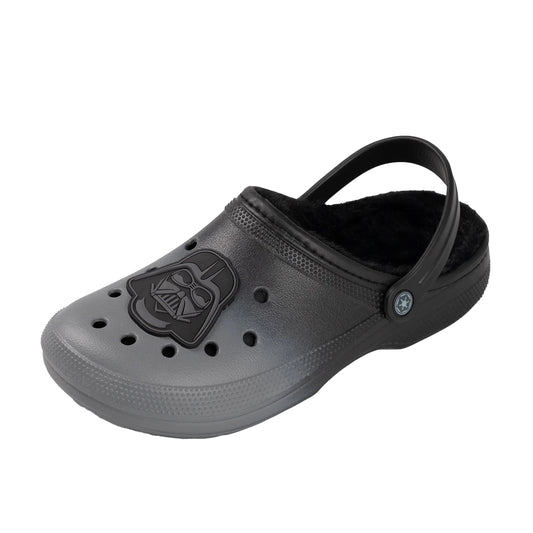Black - Front - Star Wars Mens Darth Vader Fur Lined Clogs