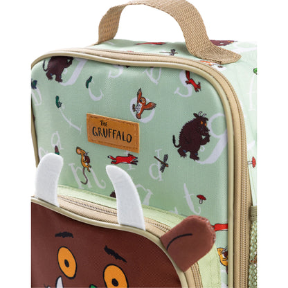 Brown-Green-Sand - Side - The Gruffalo Childrens-Kids Face Lunch Bag Set