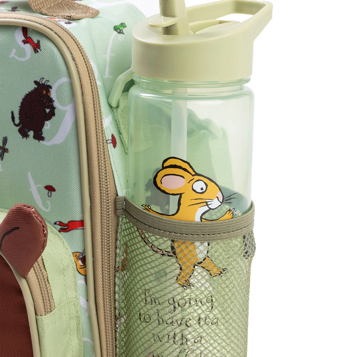 Brown-Green-Sand - Lifestyle - The Gruffalo Childrens-Kids Face Lunch Bag Set