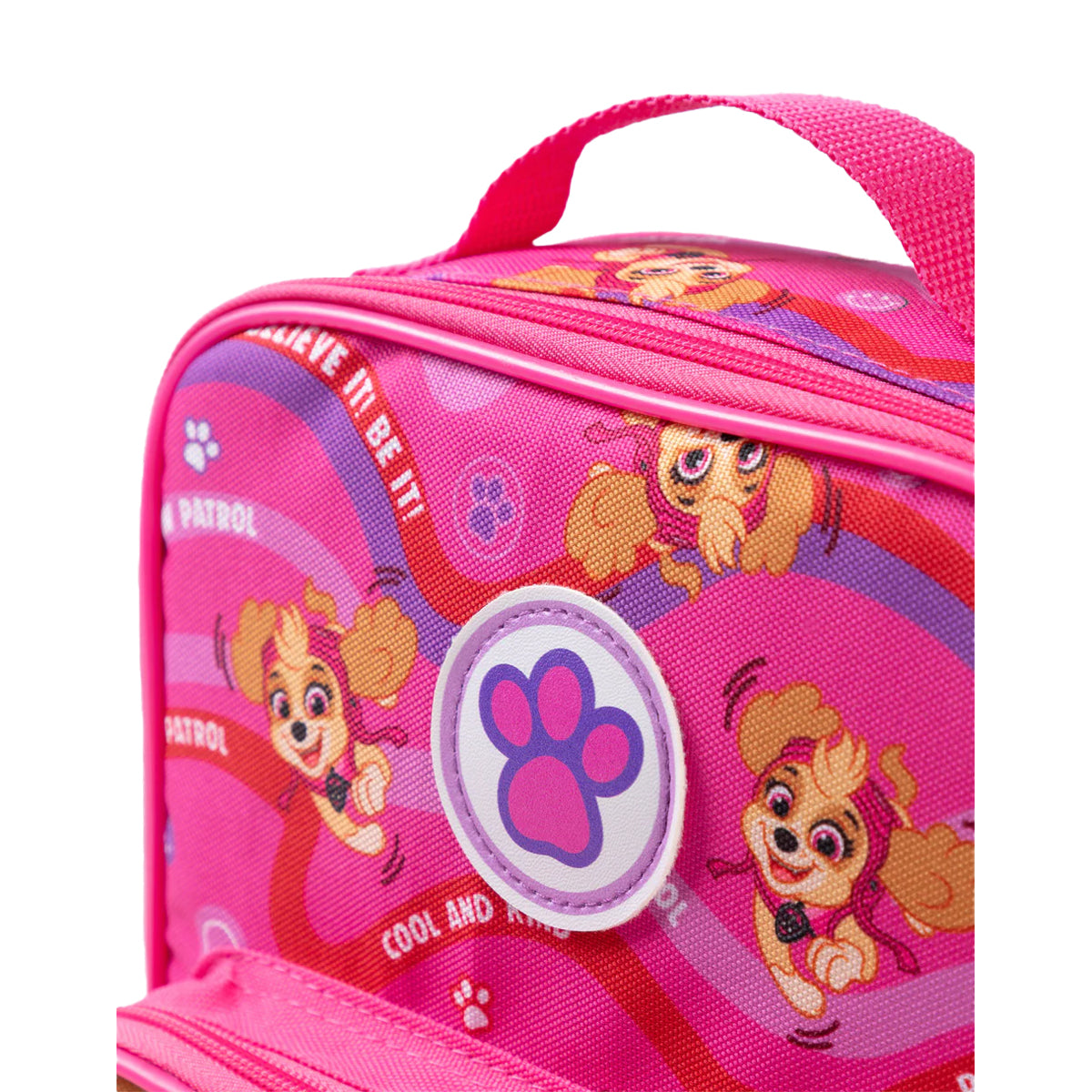 Pink - Side - Paw Patrol Girls Cool And Kind Skye Lunch Bag Set