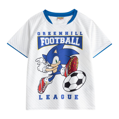 White-Blue - Side - Sonic The Hedgehog Boys Greenhill League Football Kit