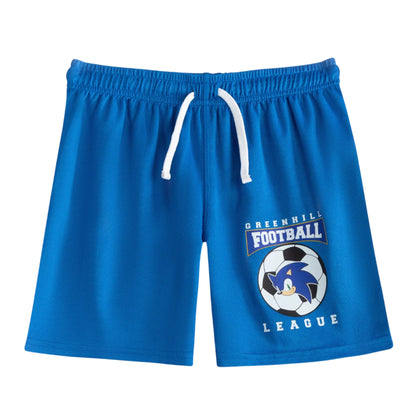 White-Blue - Lifestyle - Sonic The Hedgehog Boys Greenhill League Football Kit