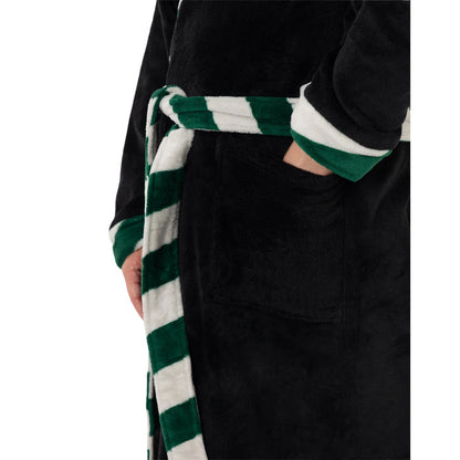 Black - Pack Shot - Harry Potter Unisex Adult Slytherin Hooded Robe