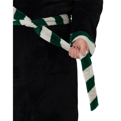 Black - Close up - Harry Potter Unisex Adult Slytherin Hooded Robe